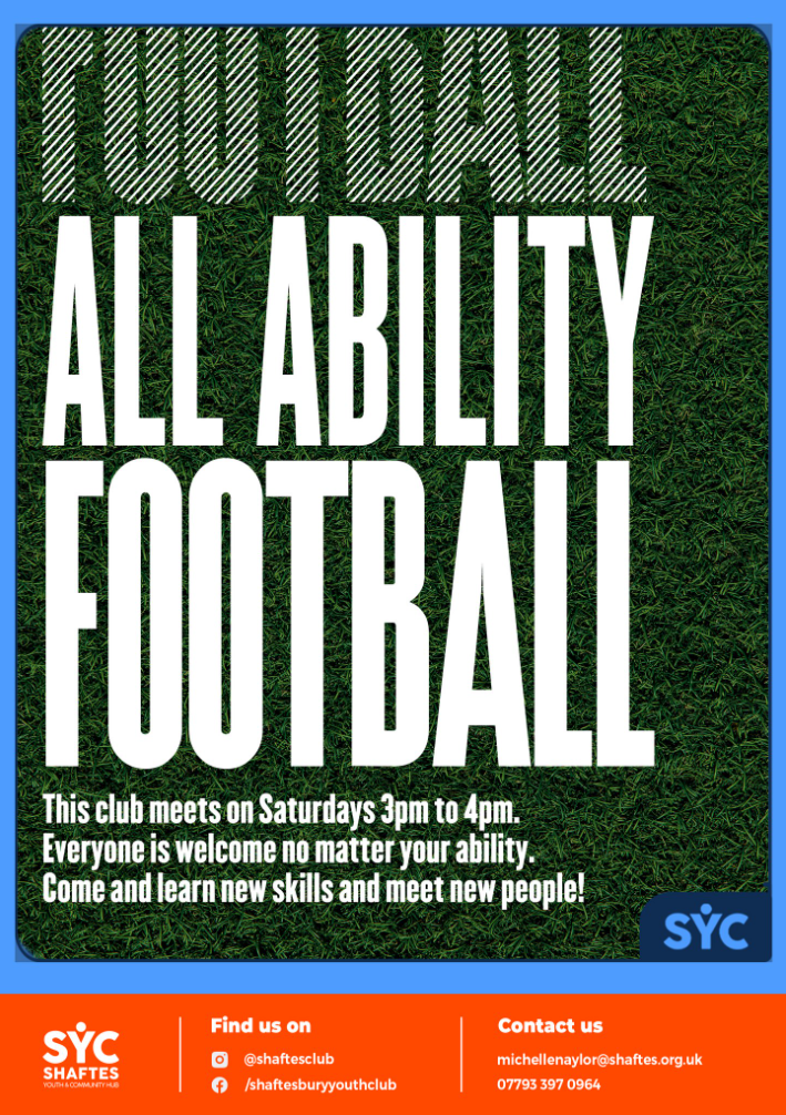 All Ability Football – Shaftesbury Youth Club