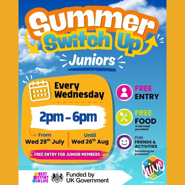 Summer Switch Up for Juniors – The Hive, Wirral Youth Zone