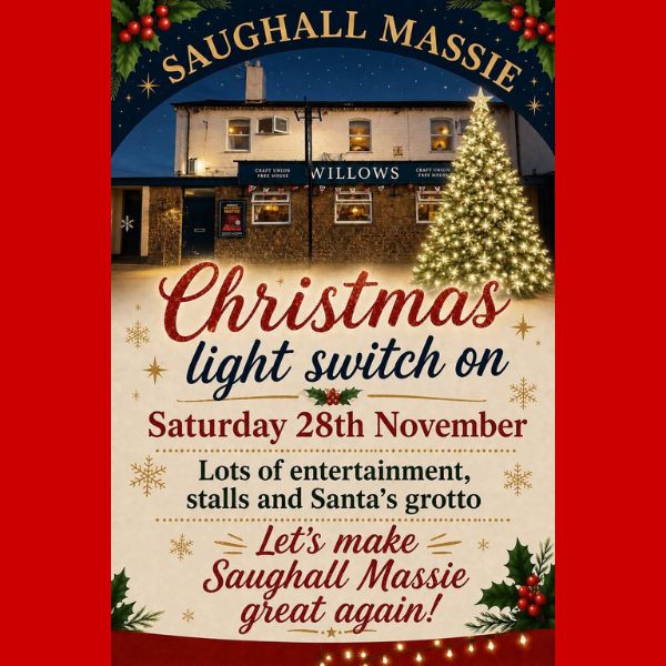 Christmas Lights Switch On – Willows, Saughall Massie