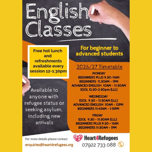 English Classes – Heart4Refugees
