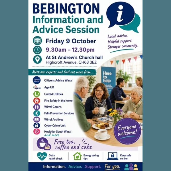 Information and Advice Session – St Andrew’s Church, Bebington