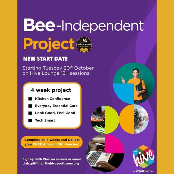Bee Independent – The Hive, Wirral Youth Zone