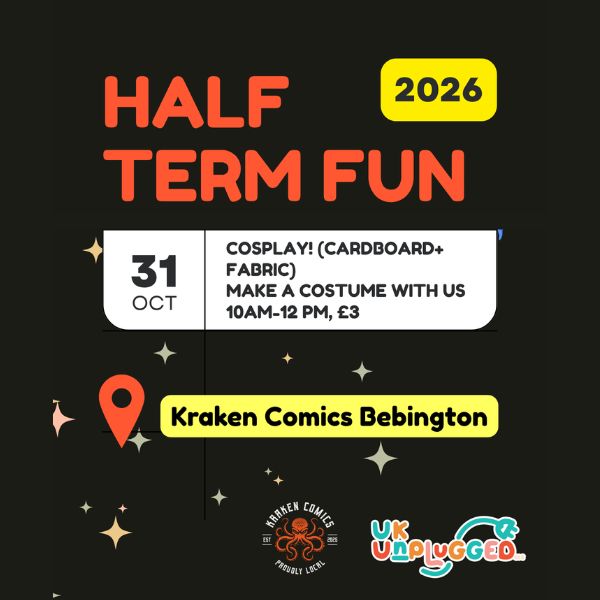 Cardboard and Fabric Cosplay – Kraken Comics and UK Unplugged