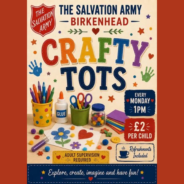 Crafty Tots – The Salvation Army Birkenhead