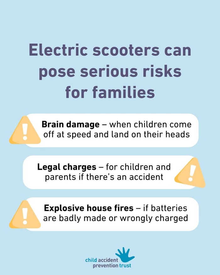 Electric scooters can pose serious risks